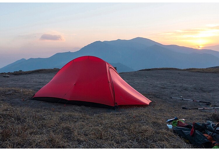 Cheap Goat Tents The Free Spirits TFS Pangolin2.0 One sided Silicon Coating 2 person 3 Season Ultralight Waterproof Camping Tent Black Label Tents 